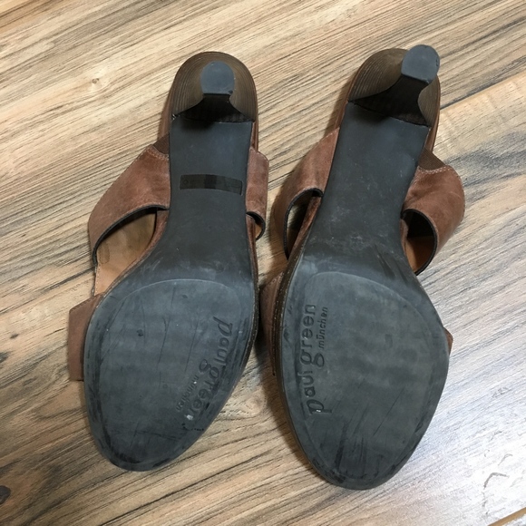 Paul Green Munchen Heeled Leather Sandals.  Size 4 - Picture 2 of 7
